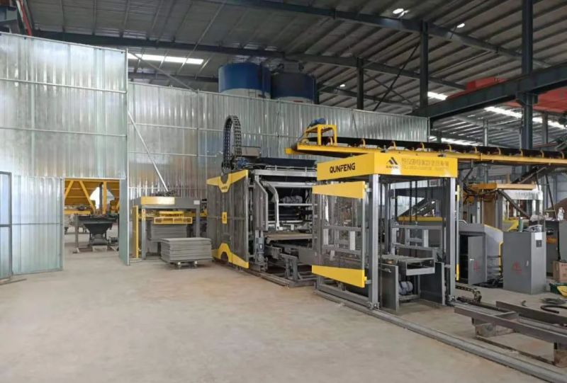Fully Automatic Block Production Line for High-strength Concrete Products And Terrazzo Floor Tiles in Anhui अनहुई में उच्च शक्ति वाले कंक्रीट उत्पादों और टेराज़ो फ़्लोर टाइल्स के लिए पूरी तरह से स्वचालित ब्लॉक उत्पादन लाइन