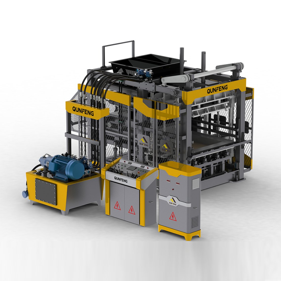 Concrete Brick Machine QS1500 कंक्रीट ईंट मशीन QS1500