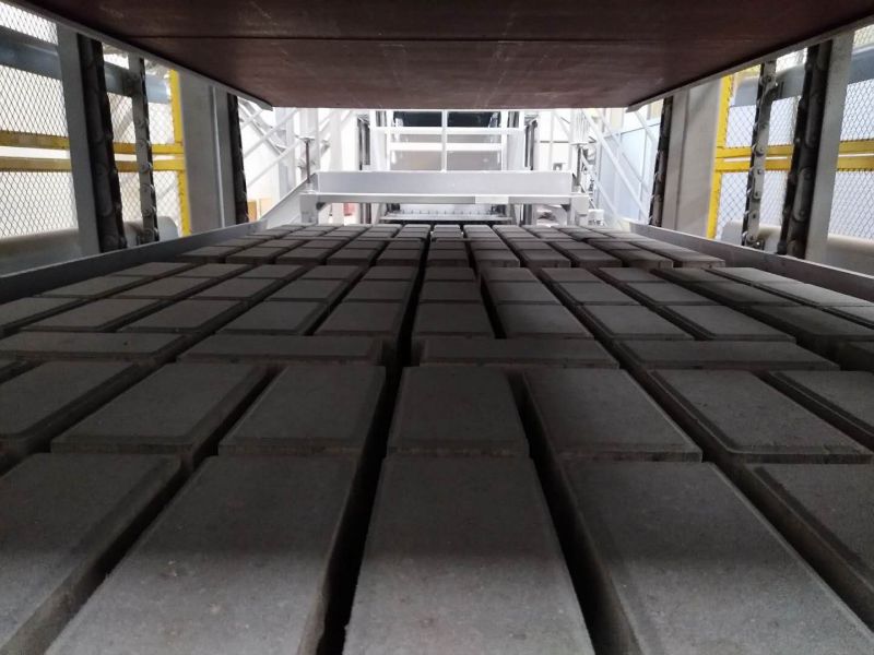 पाकिस्तान की सुपर-लार्ज फुली ऑटोमैटिक ब्लॉक मेकिंग प्रोडक्शन लाइन से उच्च गुणवत्ता वाले उत्पाद