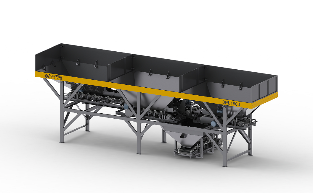 QPLD श्रृंखला स्वचालित कंक्रीट बैचिंग मशीन (3-बिन और 4-बिन मॉडल में उपलब्ध)