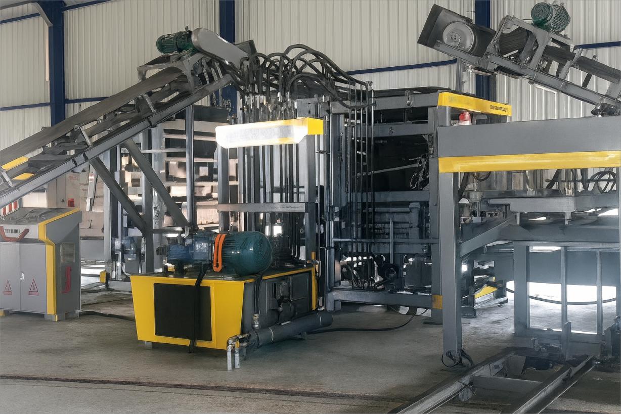 स्वचालित कंक्रीट ब्लॉक मशीन