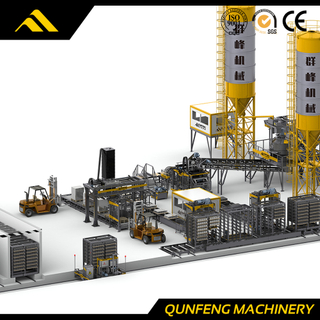 क्योरिंग रैक के साथ पूरी तरह से स्वचालित ईंट उत्पादन लाइन