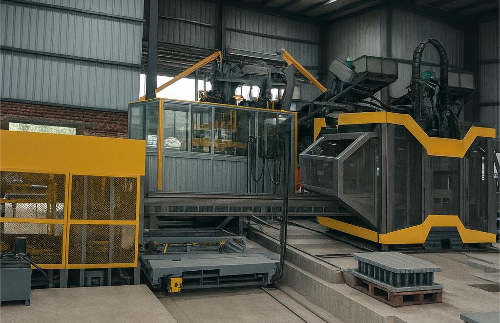 कंक्रीट ब्लॉक उत्पादन