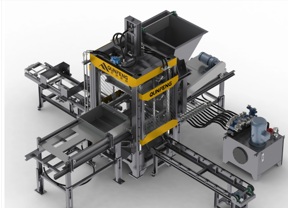 खोखले ब्लॉक निर्माण प्रक्रिया 