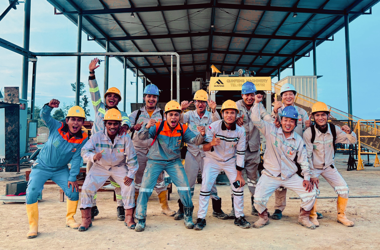 इंडोनेशिया में एक और क्यूनफेंग उत्पादन लाइन उतरी: पूर्ण-चक्र सेवा उच्च-मानक संचालन सुनिश्चित करती है