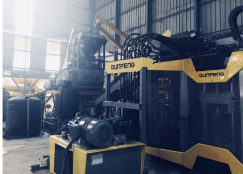 लचीले कंक्रीट ब्लॉक उत्पादन के लिए मोबाइल ब्लॉक मशीन सिस्टम