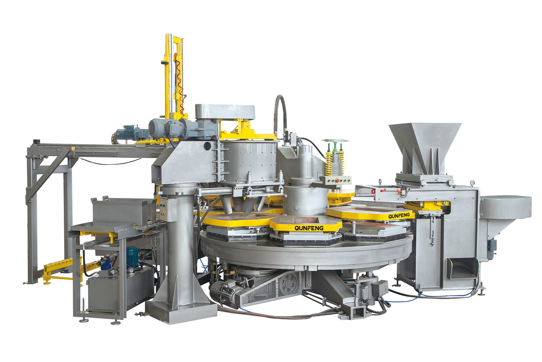 QPR600-6 रोटेटिंग-टाइप टेराज़ो टाइल मशीन (हर्मेटिक वेट प्रेस)